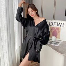 批发睡袍女春秋季<b class='q'>长袖</b>薄款性感仿真丝睡衣系带和服宽松<b class='q'>家居服</b>浴袍女夏