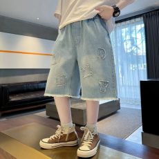 批发男童牛仔短裤<b class='q'>夏</b>季中大童宽松薄款七分裤<b class='q'>夏</b>款男孩休闲牛仔裤中裤