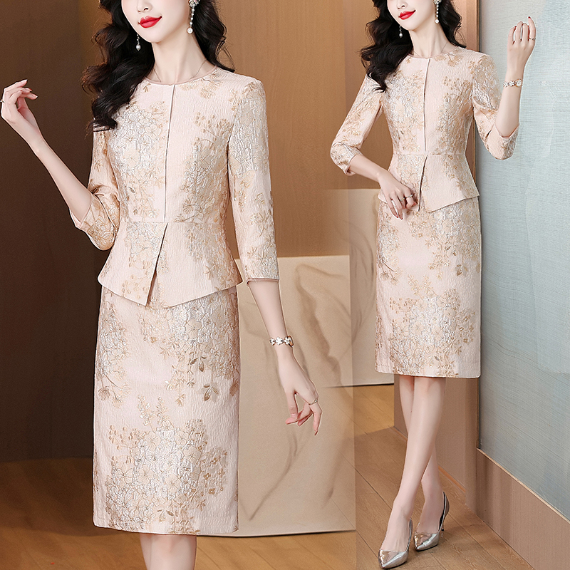 MY13313# 新款高级感修身假两件连衣裙高腰显瘦优雅一步裙女裝貨源服裝批發