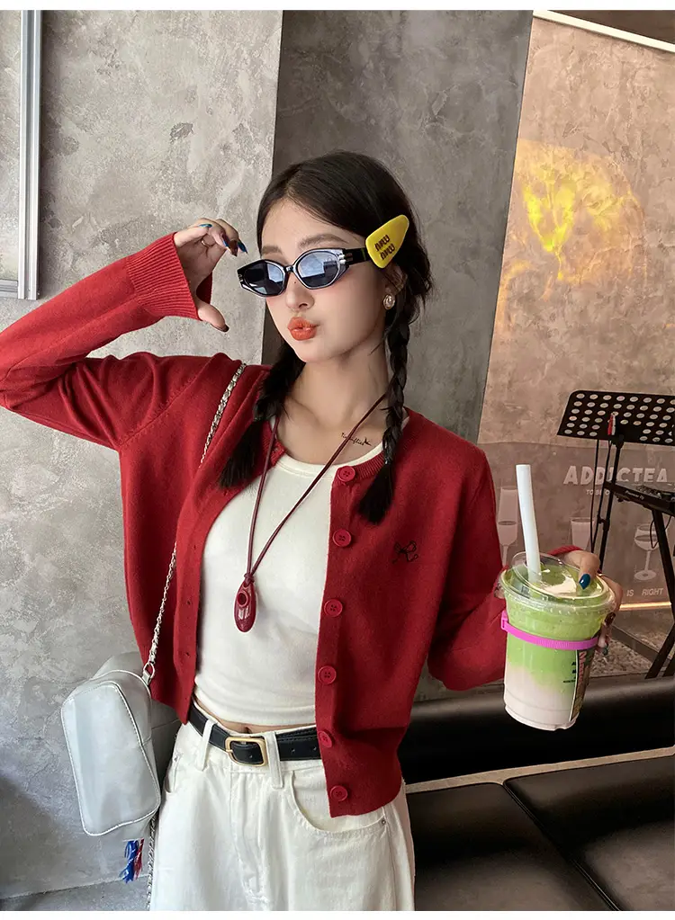 자수 루즈핏 가디건 상세 이미지 19