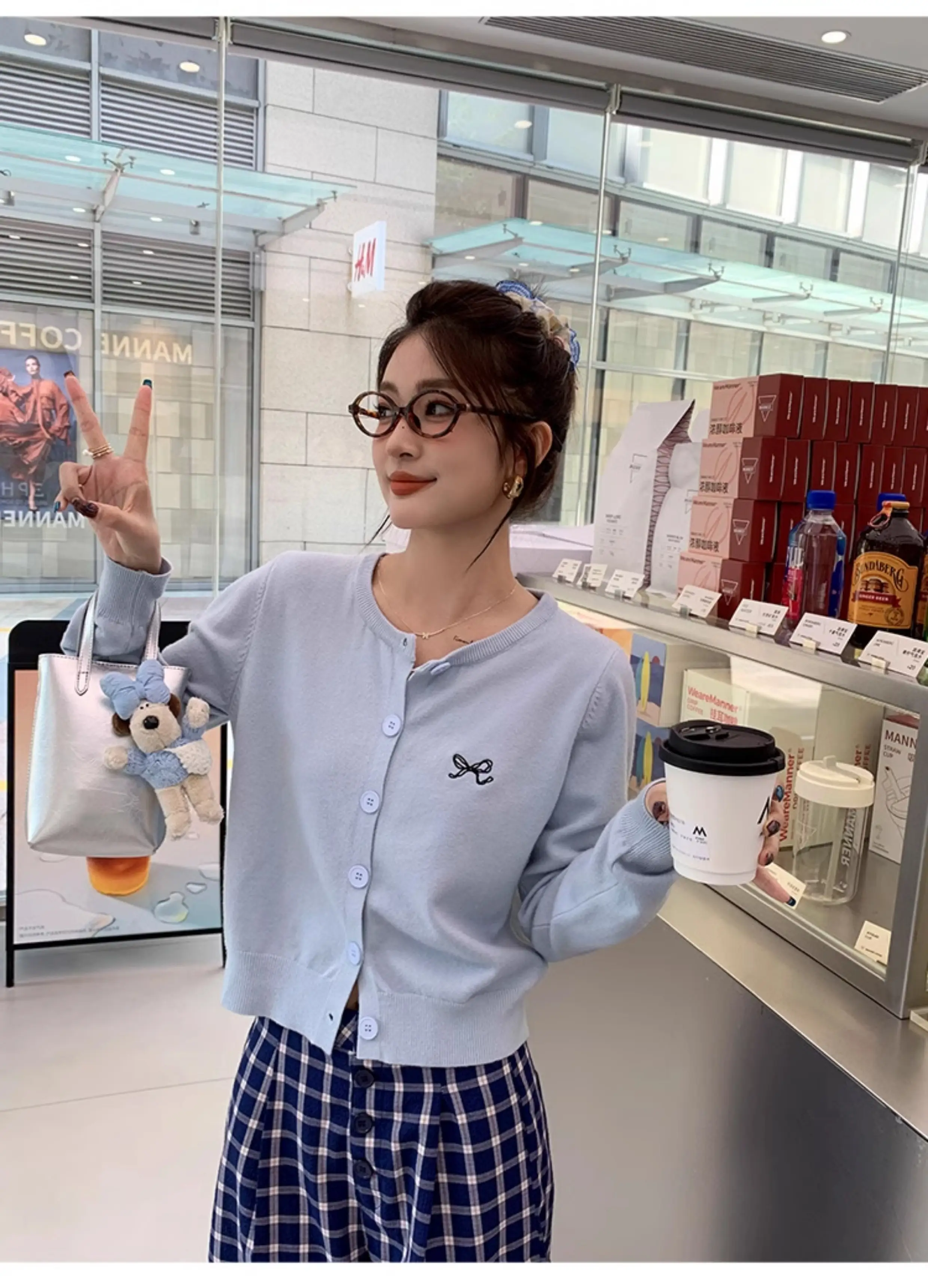 자수 루즈핏 가디건 상세 이미지 32
