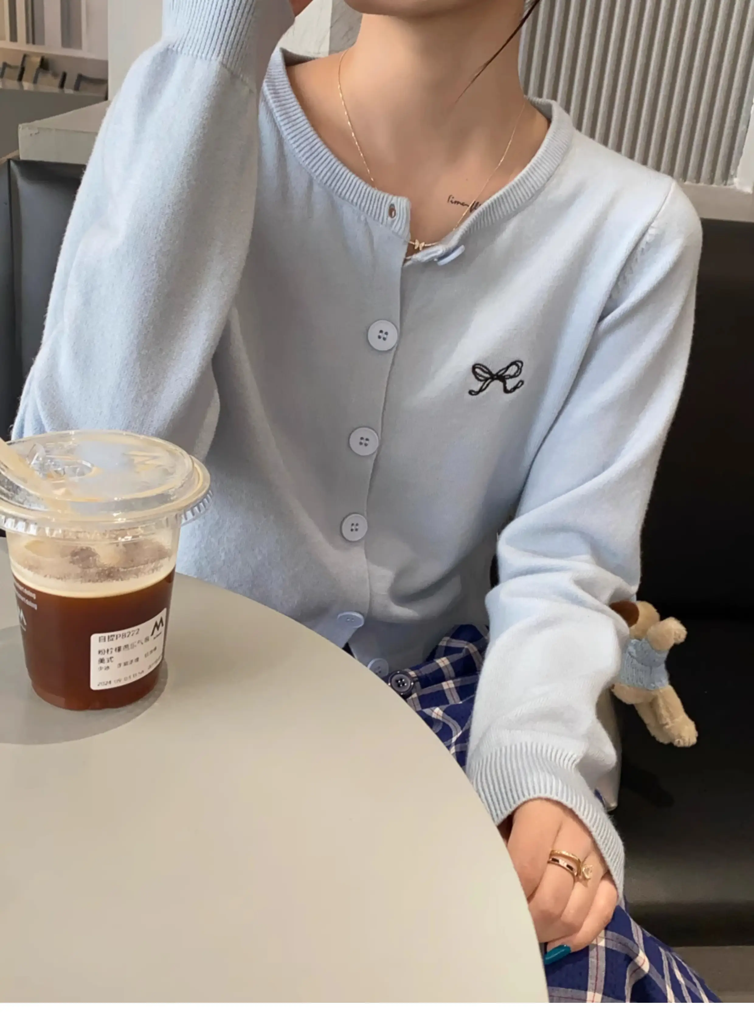 자수 루즈핏 가디건 상세 이미지 33