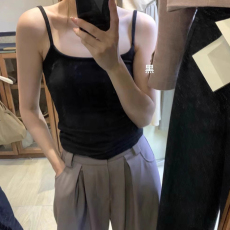 批发百合 已出货 <b class='q'>莫代尔</b>面料 260克 吊带<b class='q'>背心女</b>外穿修身上衣