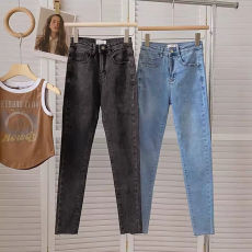 批发小脚牛仔裤女高腰春秋修身显瘦九分<b class='q'>铅笔裤</b><b class='q'>弹力</b>韩版百搭时尚