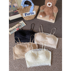 批发实拍<b class='q'>大码</b>一字围带垫裹胸美背内搭打底吊带背心免穿<b class='q'>文胸</b>蕾丝内衣