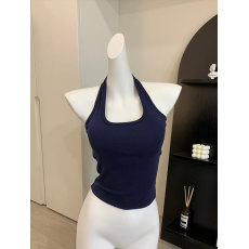 批发满天星 已出货 罗纹 夏季背心女纯欲风辣妹修身吊带上衣