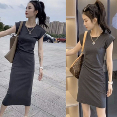 批发151#小个子冷淡风显瘦<b class='q'>连衣裙</b>夏季新款休闲<b class='q'>运动包</b>臀裙裙子夏装