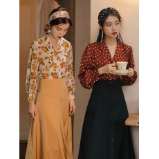 批发港味女装复古港风连衣裙子80年代怀旧<b class='q'>服装</b>90高级感穿搭一整套装春
