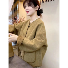 批发小香风皮毛一体外套女2026春秋新款爆款设计感<b class='q'>宽松</b>显瘦小个子上衣