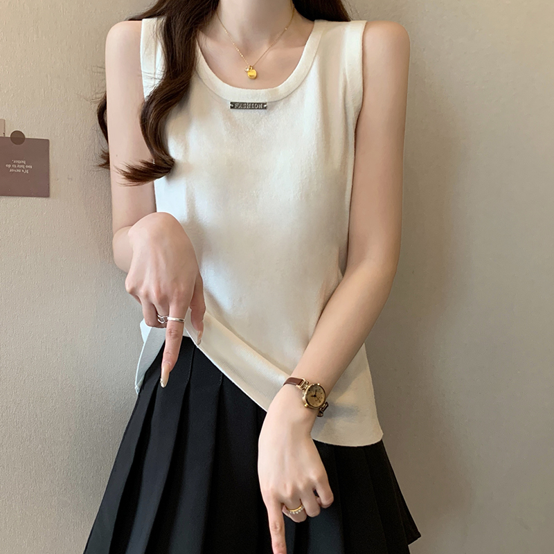 FA13002# 大码女装针织吊带背心内搭外穿春夏新款遮肚显瘦无袖百搭上衣