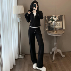 批发官图  高含棉韩版<b class='q'>运动服</b>套装女2026秋季新款小个子上衣长裤两件套