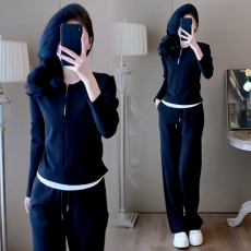 批发官图  高含棉韩版<b class='q'>运动服</b>套装女2026秋季新款小个子上衣长裤两件套