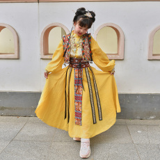 批发西域古国公主广西三月三演出服新疆云南贵州旅拍<b class='q'>儿童</b>表演服饰套装