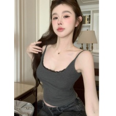 批发满天星 已出货 莫代尔面料  260克  吊带外穿显瘦辣妹上衣