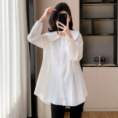 批发大码女装长袖衬衫2026春季新款时尚胖妹妹宽松洋气减龄长袖衬衣女