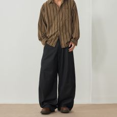 批发实拍潮牌复古弯刀阔腿休闲裤男女中性小众高级感西裤宽松痞帅裤子