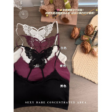 批发实拍实价甜美性感纯欲瑜伽运动背心吊带女装夏季内搭抹胸打底内衣