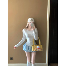 批发实拍 腰间系带蓬蓬<b class='q'>裙</b>女2026春季小众设计蕾丝花边长袖<b class='q'>T</b><b class='q'>恤</b>