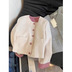 批发小香风拼色外套女新款<b class='q'>秋</b>季2025爆款时尚洋气欧货韩系慵懒风上衣女