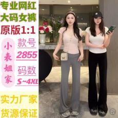 批发<b class='q'>PP</b>【垂垂<b class='q'>裤</b>】翻折腰头修身显瘦微喇<b class='q'>裤</b>#<b class='q'>PP</b>0103KZ