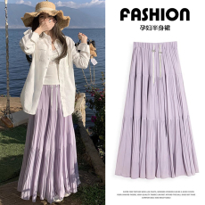 批发孕妇雪纺蛋糕裙2025春<b class='q'>夏</b>季新款韩系气质显瘦温柔仙气半裙女