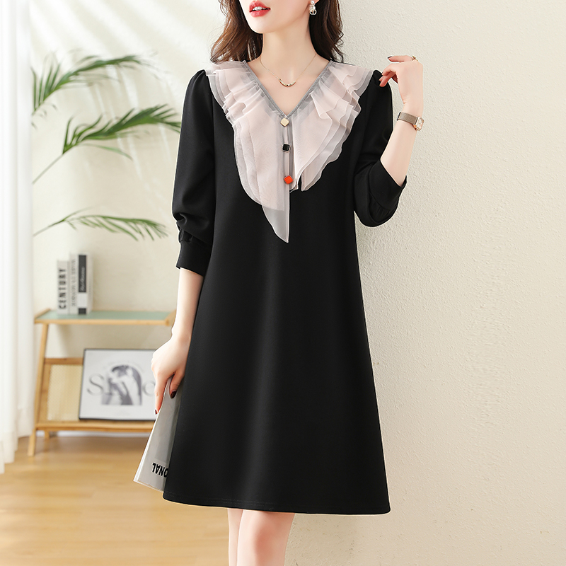 MY12573# 轻熟风时尚连衣裙春季2025新款女装设计感洋气减龄显瘦直筒裙子