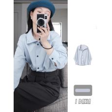 批发港味长袖<b class='q'>衬衫</b>新款百搭小众别致<b class='q'>衬衣</b>女上衣