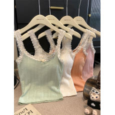 批发实价~纯欲蕾丝花边吊带背心春夏蝴蝶结修身显瘦<b class='q'>打底</b>衣