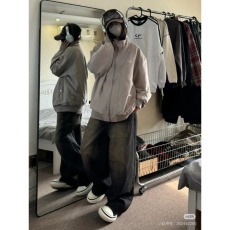 批发春秋<b class='q'>日系</b>麂皮绒立领外套男生宽松休闲百搭潮牌<b class='q'>复古</b>痞帅夹克上衣男