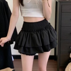 批发原版做法甜辣<b class='q'>半身裙</b>女高腰蛋糕裙显瘦黑色短裙子