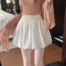 批发小个子云朵花苞裤裙女高腰显瘦南瓜蓬蓬裤A字