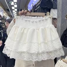 批发纯欲百搭花边拼接蛋糕层公主裙女甜美蛋糕裙短款<b class='q'>半身裙</b>