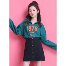 批发黑色牛仔半身裙女夏高腰秋<b class='q'>冬</b>a字裙休闲短裙新款裙子春秋2025夏季