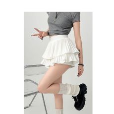 批发纯欲白色百褶半身裙女<b class='q'>春</b>夏季设计感小众蓬蓬裙包臀a字蛋糕裙子