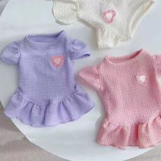 批发逃跑甜心公主裙子春夏秋装泰迪比熊博美休闲礼服宠物小狗猫咪衣服