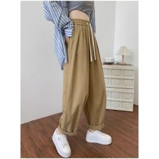 批发已出货工装裤子女秋季薄款高腰显瘦宽松直筒百搭休闲裤<b class='q'>哈伦</b>萝卜裤