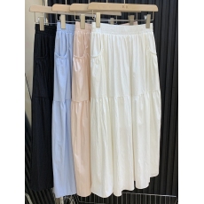 批发抗皱休闲山本<b class='q'>裙</b>有口袋高腰显瘦蛋糕<b class='q'>裙</b>文艺复古百搭伞<b class='q'>裙</b>春夏新款