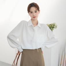 批发实拍2025秋季新款甜美法式配<b class='q'>披肩</b><b class='q'>蕾丝</b>设计感小众宽松长袖衬衫