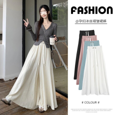 批发生完也能穿的孕妇装夏季新款宽松阔腿<b class='q'>裤裙</b>休闲显瘦九分<b class='q'>裤裙</b>