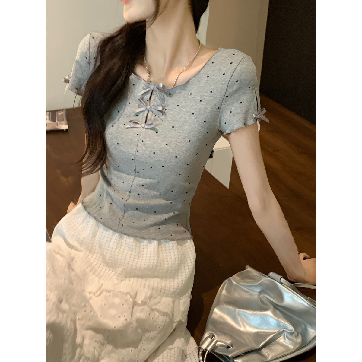 FA24893# 春夏韩版圆领...