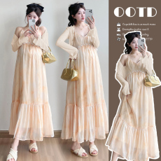 批发实拍现~春季上新2026气质简约<b class='q'>百搭</b>防晒杉+高级时尚吊带裙孕妇套装