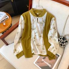 批发实拍真丝<b class='q'>衬衫</b>女2025新款春装花边领缎面轻奢高级感品牌桑蚕丝<b class='q'>衬衣</b>