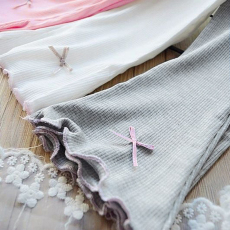 批发2025夏款儿童弹力八分裤喇叭裤<b class='q'>宝宝</b>凉快薄款螺纹莫代尔女童<b class='q'>打底裤</b>