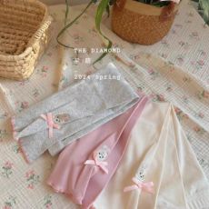 批发女童夏季韩版新款<b class='q'>打底裤</b>洋气儿童卡通蝴蝶结女<b class='q'>宝宝</b>百搭外穿裤子潮