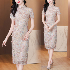 批发2025新款高端订结婚旗袍高级感女<b class='q'>新娘</b>敬酒晚礼服裙