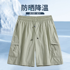 批发2025夏季新款短裤 时尚潮流休闲百搭宽松防水速干休闲裤 户外运动