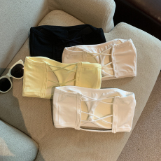 批发实拍实价  抹胸运动内衣女无肩带防滑性感裹胸美背文胸