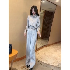 批发早<b class='q'>秋</b>套装职场轻熟风干练气质女装高级感女士衬衫休闲阔腿裤两件套