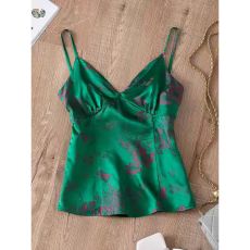 批发清仓<b class='q'>货</b>捡漏<b class='q'>尾</b>单剪标女装一线<b class='q'>品牌</b>原外贸中式提花真丝吊带无袖背心