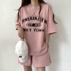 批发韩版运动服套装女夏季2026新款短袖<b class='q'>短裤</b>校园风可爱少女跑步两件